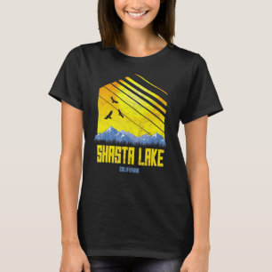 T-shirt Shasta Lake California Mountains Randonnée Camping