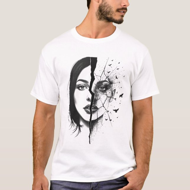 T-shirt Shattered Echoes (Devant)