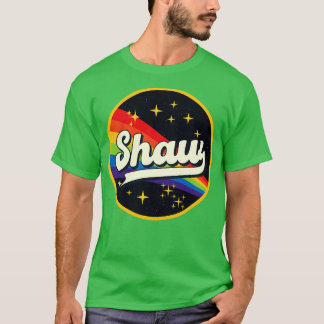 T-shirt Shaw Rainbow Dans Le Style Vintage Espace