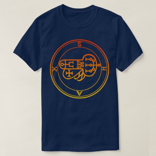 T-shirt Shax Sigil Vole De L'Argent Des Rois Orange (Design devant)