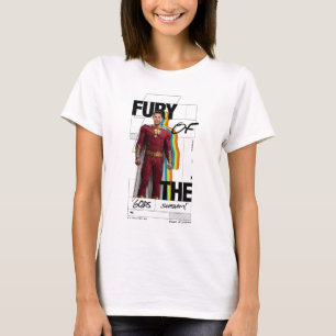 T-shirt SHAZAM ! Furie des dieux   Art de style d'album ré