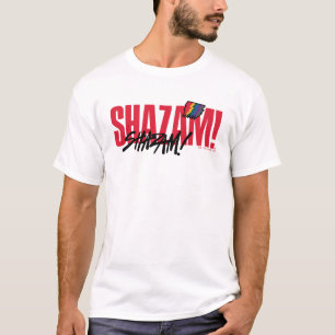 T-shirt SHAZAM ! Furie des dieux   Logo des boulons arc-en