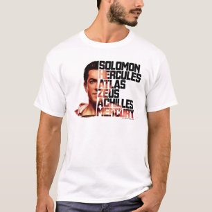 T-shirt SHAZAM ! graphique d'acronymes de plan rapproché