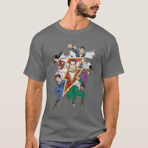 T-shirt SHAZAM ! graphique de famille de Shazam