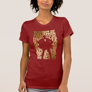 T-shirt SHAZAM ! graphique d'or de typographie de