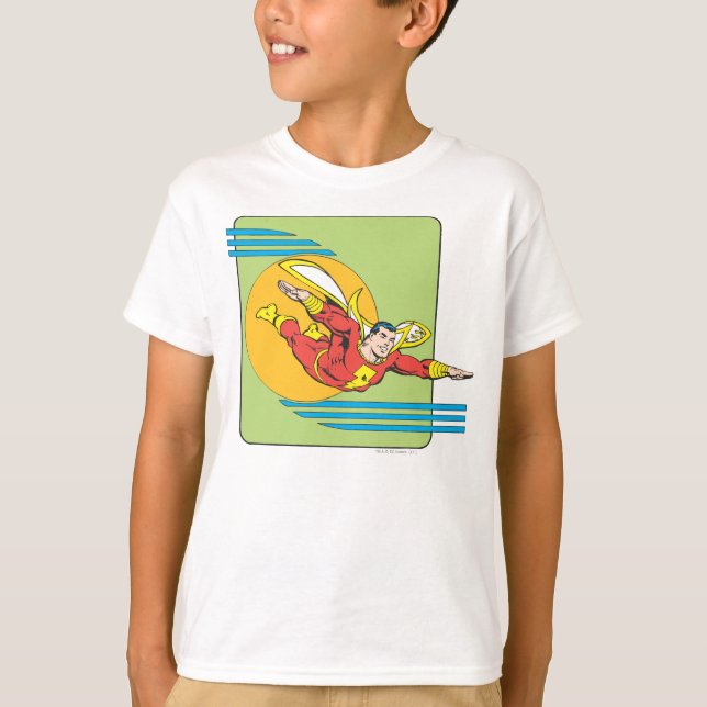 T-shirt SHAZAM Sort (Devant)