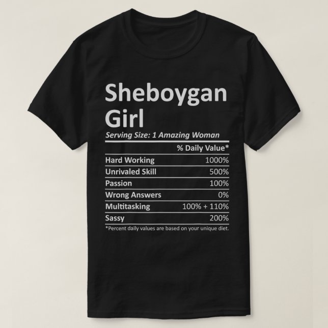T-shirt SHEBOYGAN L WI WISCONSIN Funny City Home Roots USA (Design devant)