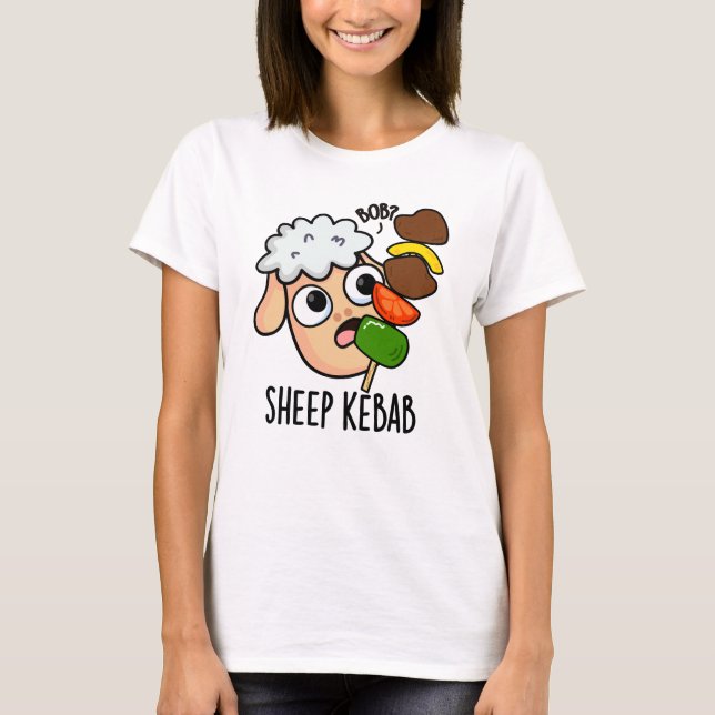 T-shirt Sheep Kebab Funny Shish Kebab Pun (Devant)