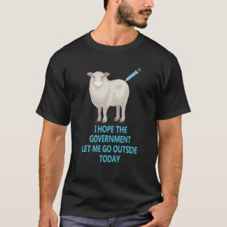 T-shirt Sheeple Sheeple Anti Vaccine Vax Masque Mandat