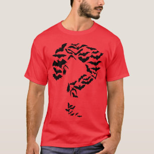 T-shirt Sheldon drôle Chauve-souris nerd Point d'interroga