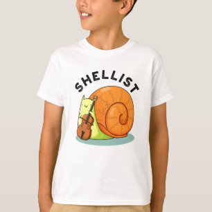 T-shirt Shellist Funny Snail Cello Pun
