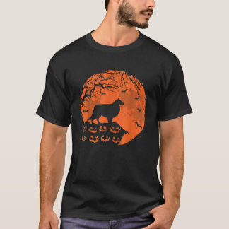 T-shirt Sheltie And Moon Funny Dog Lover Halloween