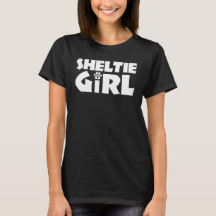 T-shirt Sheltie Girl Funny Shetland Sheepdog Propriétaire 
