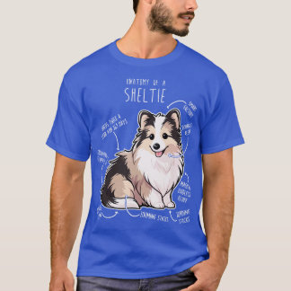 T-shirt Sheltie Shetland Sheepdog Anatomie 5