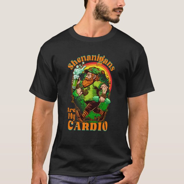 T-shirt Shenanigans Are My Cardio Gym Cute St Patrick's Da (Devant)