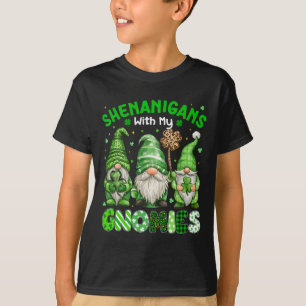 T-shirt Shenanigans Avec Mes Gnomies Carreaux Léopard St P