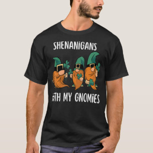 T-shirt Shenanigans Avec Mes Gnomies St Patrick S Day Gnom