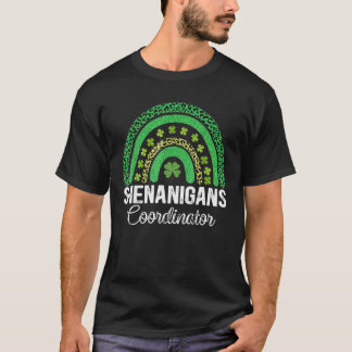 T-shirt Shenanigans Coordinator Rainbow St Patricks Day Te