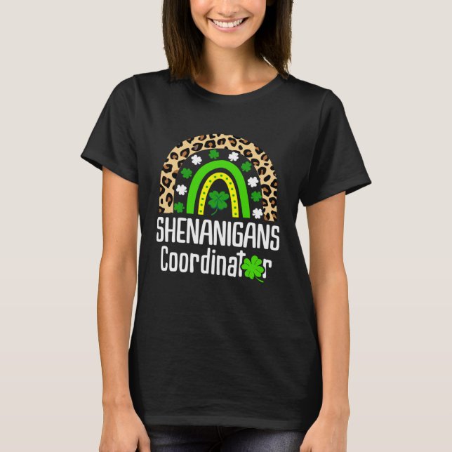T-shirt Shenanigans Coordinator Teachers St. Patricks Day  (Devant)