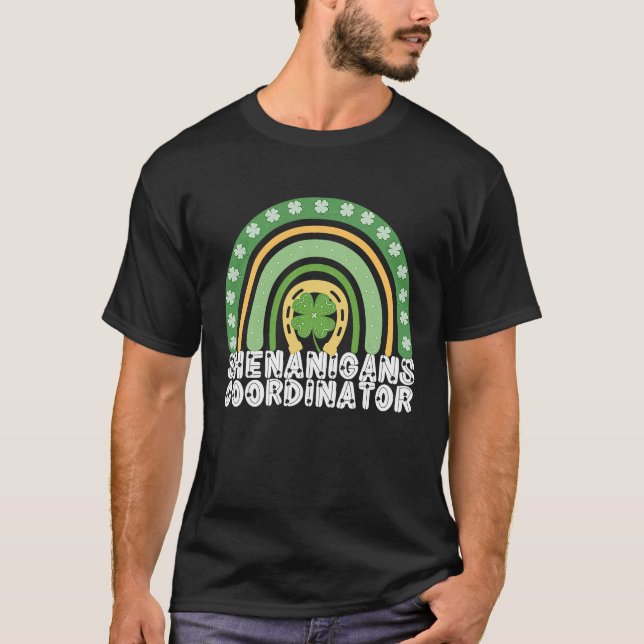 T-shirt Shenanigans Coordonnateur Rainbow St patrick Teach (Devant)