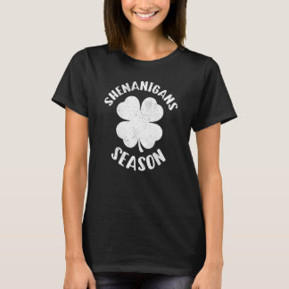 T-shirt Shenanigans Saison Lucky Shamrock Saint-Patrick