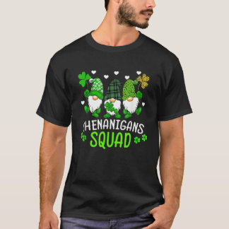 T-shirt Shenanigans Squad Jour de la Saint Patrick Gnomes 