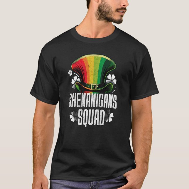 T-shirt Shenanigans Squad St patrick C Leaf (Devant)