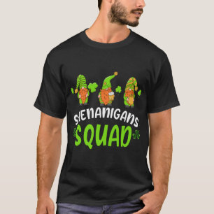 T-shirt Shenanigans Squad St Patrick's Day Drôle Gnomes Gr