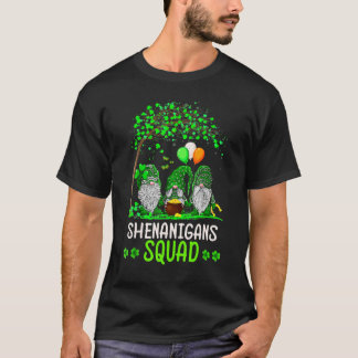 T-shirt Shenanigans Squad St Patricks Day Gnomes Green Pro