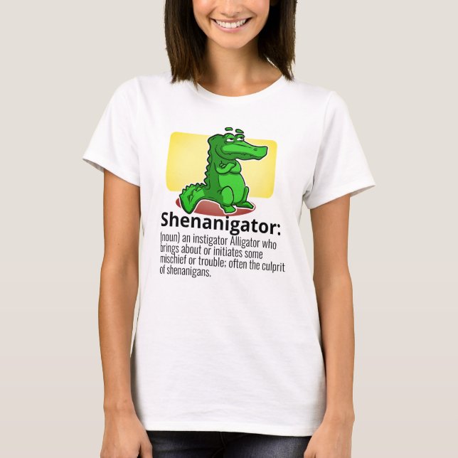 T-shirt Shenanigator de texte personnalisé Définition de m (Devant)
