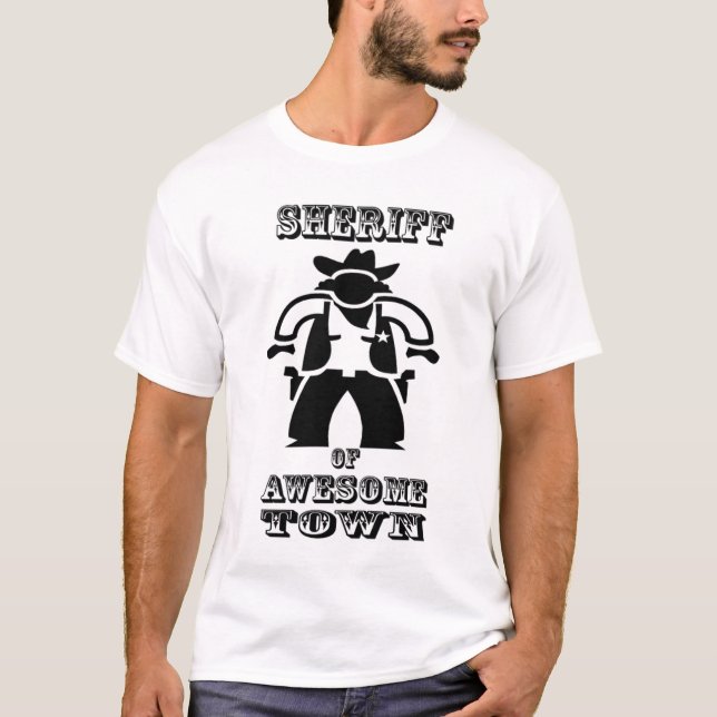 T-shirt Shérif d'Awesometown (grande image) (Devant)