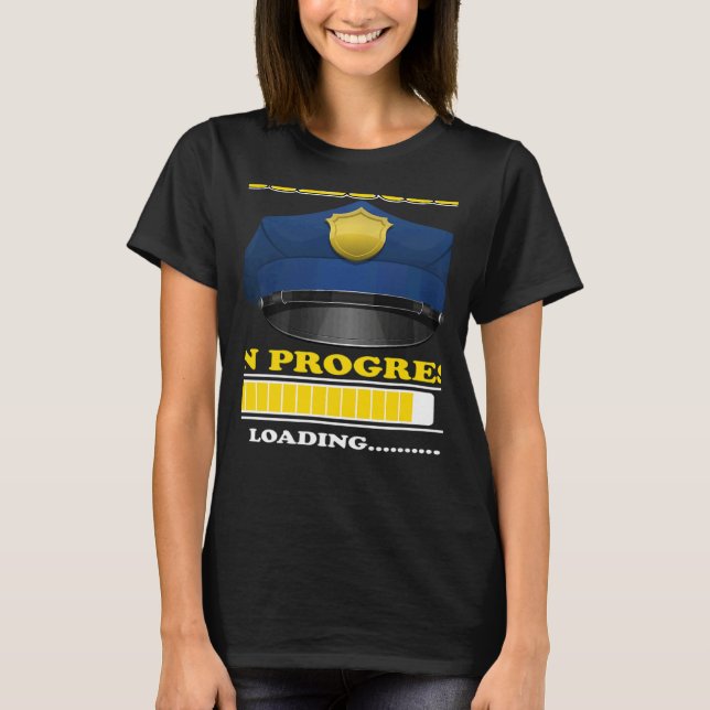 T-shirt Sherif In Progress Future Policewoman Criminology  (Devant)