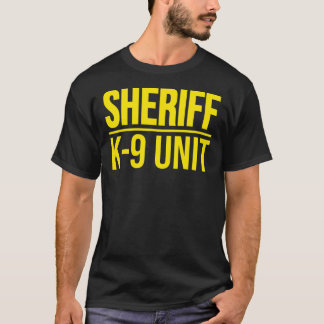 T-SHIRT SHERIFF K-9 UNIT POLICE CHIEN UNIFORME OFFICIER CO