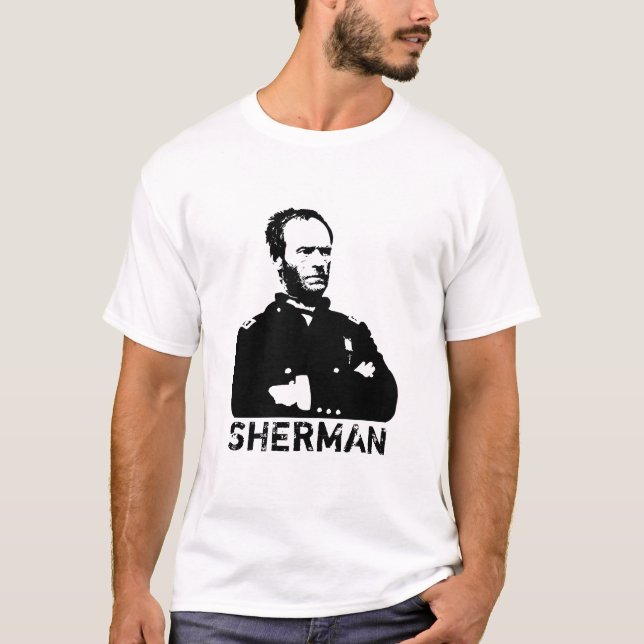 T-shirt Sherman -- Noir et blanc (Devant)