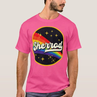 T-shirt Sherrod Arc-en-ciel dans l'espace Style Vintage