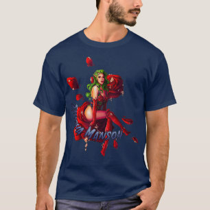 T-shirt Shesha Manson Imaginaire Elf Drag Queen Rose Look