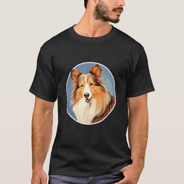 T-shirt Shetland Sheepdog Sheltie Dog Breed (Devant)