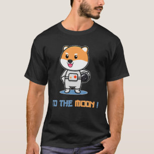 T-shirt $Shib Vers La Lune : Shiba Inu Coin Shiba Token Cr