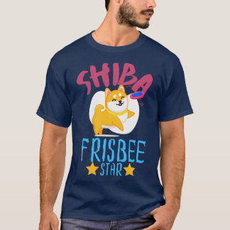 T-shirt Shiba Frisbee Cute Kawaii Shiba Inu Frisbee