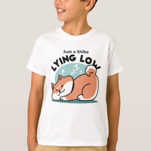 T-shirt Shiba Inu Art : Juste un Shiba Lying Low
