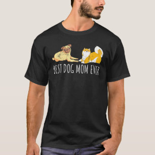 T-shirt Shiba Inu Carlin Chien Maman Animaux de compagnie