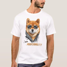 Shiba Inu Chien Je suis Pawsome