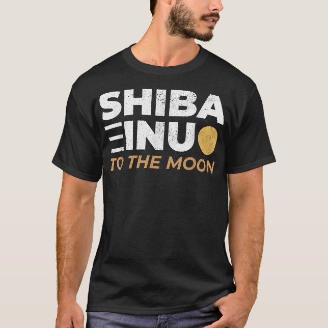 T-shirt Shiba Inu Coin Shiba Inu Crypto Shib Vers La Lune  (Devant)