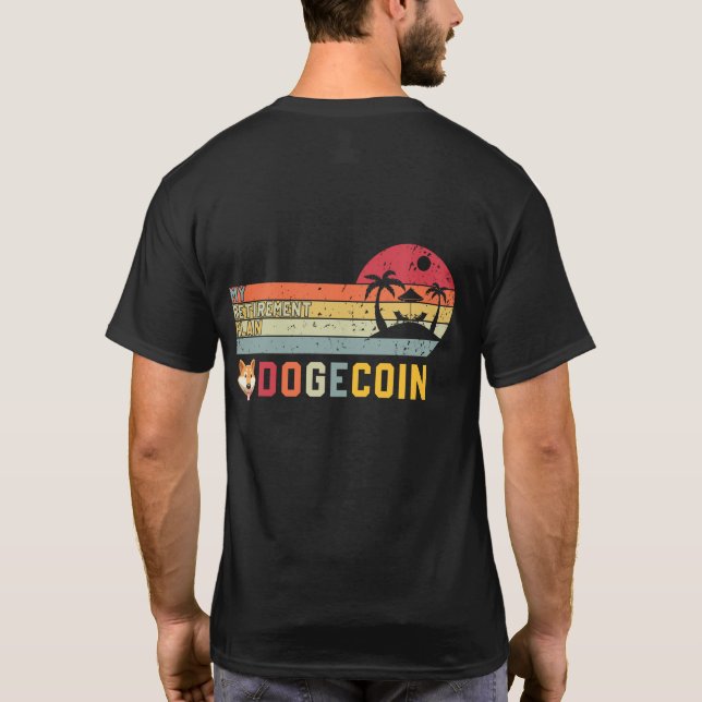 T-shirt Shiba Inu Doge Mon Régime De Retraite Dogecoin Cry (Dos)