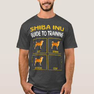 T-shirt Shiba Inu Guide Pour L'Entraînement À L'Obéissa