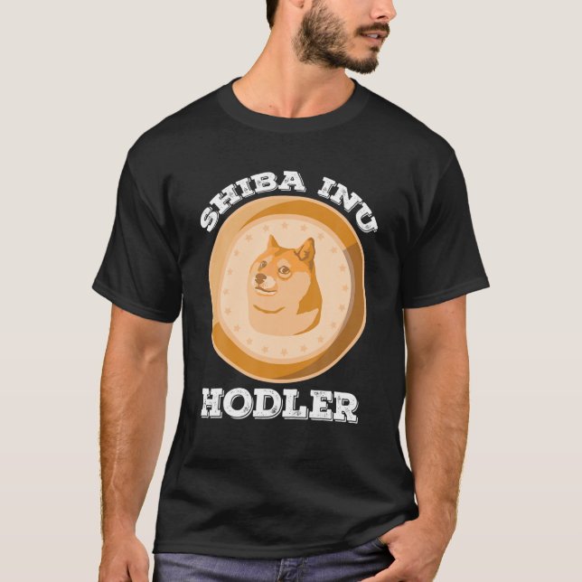 T-shirt Shiba Inu Hodler Crypto Token Coin Cryptomonnaie (Devant)