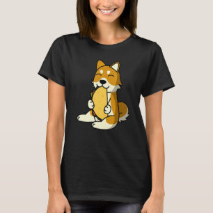 T-shirt Shiba Inu mangeant un taco dog
