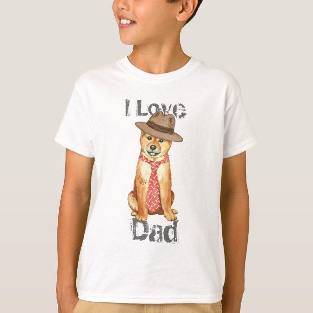 T-shirt Shiba Inu Papa (Devant)