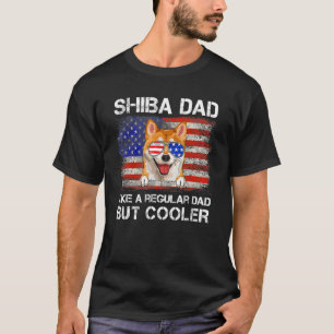 T-shirt Shiba Inu Papa Comme Un Chien Régulier Mais Glaciè