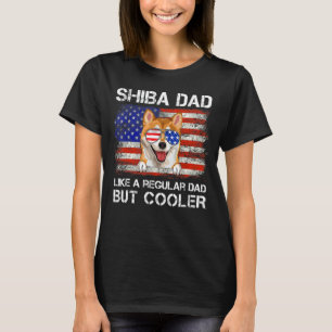 T-shirt Shiba Inu Papa Comme Un Papa Régulier Mais Un Chie